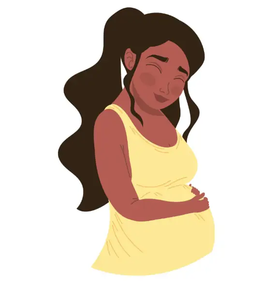 Femme enceinte, symbole de transmission et de vie